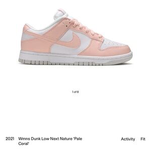 2021 women’s dunk Low Next Nature 'Pale Coral'